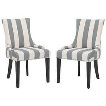 Safavieh Lester Awning Stripes Dining Chair 2 pc Set