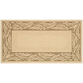 Safavieh Courtyard Delicate Leaves Indoor Outdoor Rug