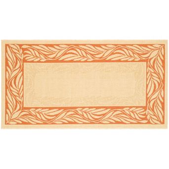 Safavieh Courtyard Delicate Leaves Indoor Outdoor Rug