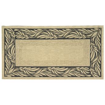 Safavieh Courtyard Delicate Leaves Indoor Outdoor Rug