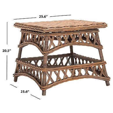 Safavieh Sora Wicker End Table