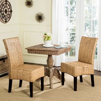 Safavieh Luz Wicker Dining Chair 2 pc Set