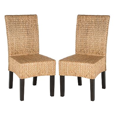 Safavieh Luz Wicker Dining Chair 2-piece Set