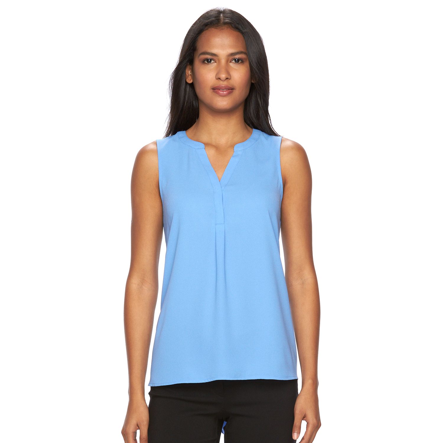 kohls womens sleeveless shirts