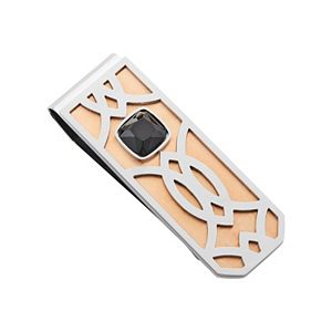 Men's Two Tone Stainless Steel Money Clip