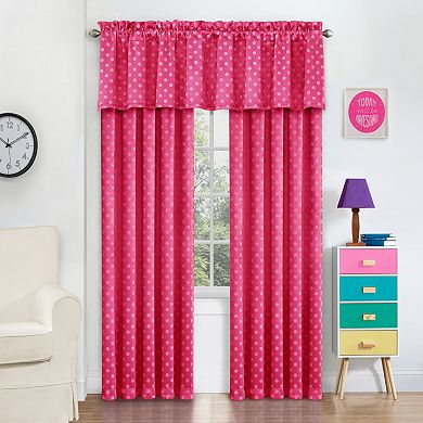 eclipse Polka-Dot Thermaweave Blackout Window Curtain