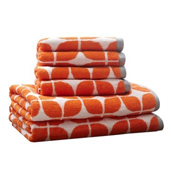 Intelligent Design 6 pc Elena Cotton Jacquard Bath Towel Set