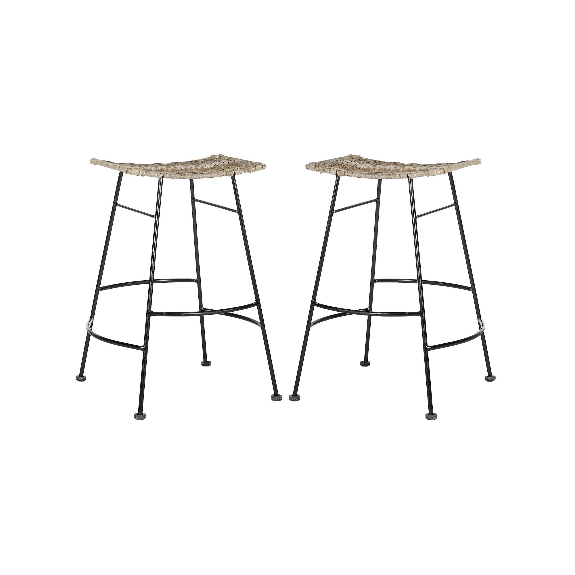 Safavieh Atara Counter Stool 2-piece Set, Gray