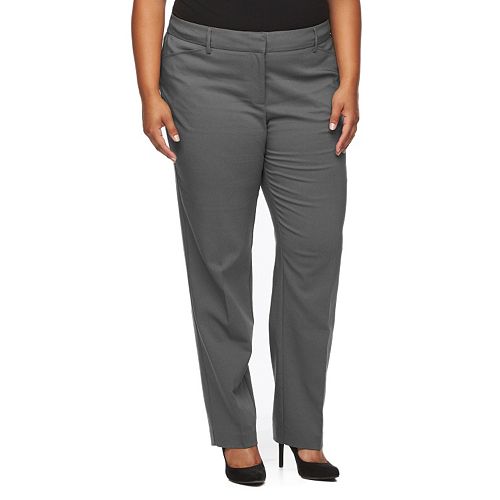 Plus Size Apt. 9® Lucca Modern Fit Straight-Leg Pants