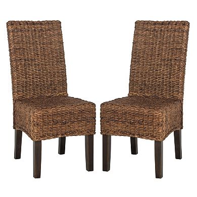 Safavieh Avita Wicker Dining Chair 2-piece Set
