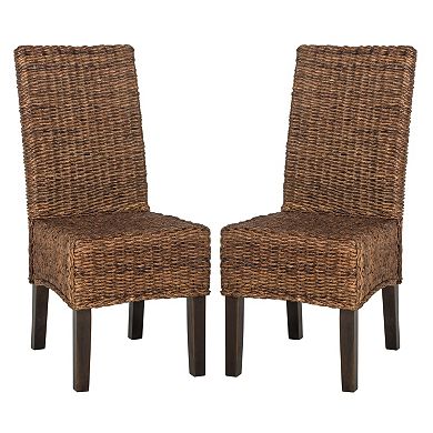 Safavieh Avita Wicker Dining Chair 2-piece Set