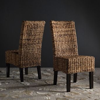 Safavieh Avita Wicker Dining Chair 2 pc Set