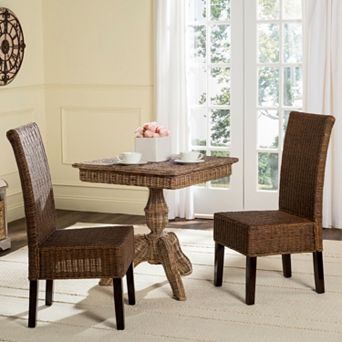 Safavieh Arjun Wicker Dining Chair 2 pc Set