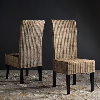 Safavieh Arjun Wicker Dining Chair 2 pc Set