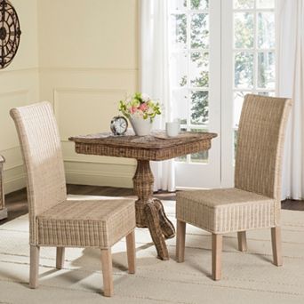 Safavieh Arjun Wicker Dining Chair 2 pc Set