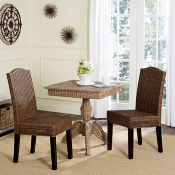 Safavieh Odette Wicker Dining Chair 2 pc Set