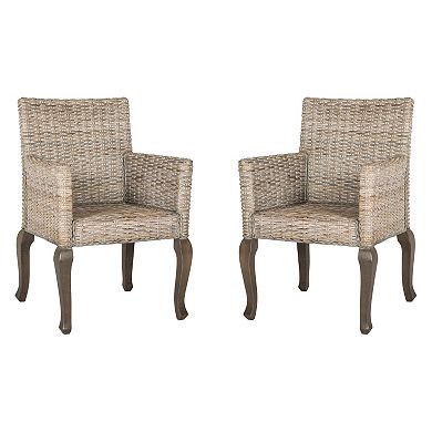 Safavieh Armando Wicker Dining Chair 2-piece Set
