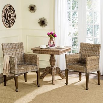 Safavieh Armando Wicker Dining Chair 2 pc Set
