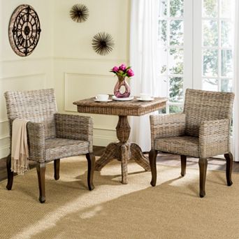 Safavieh Armando Wicker Dining Chair 2 pc Set