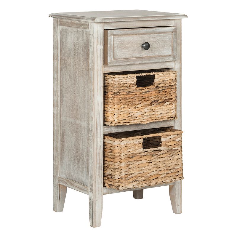 Safavieh Everly Drawer End Table, White
