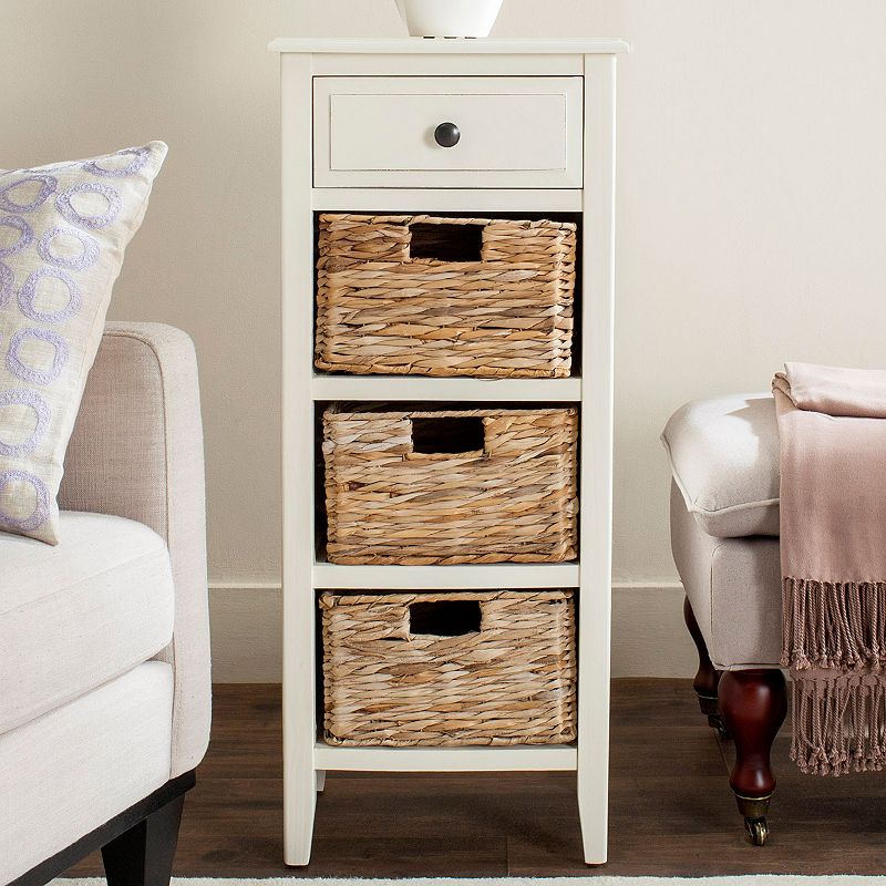 Safavieh Michaela Drawer End Table, White