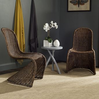 Safavieh Tana Wicker Chair 2 pc Set
