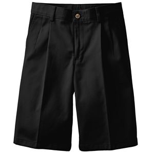 Boys 8-20 Chaps School Uniform Pleated-Front Twill Shorts