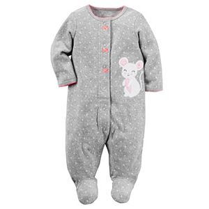 Baby Girl Carter's Polka-Dot Mouse Sleep & Play