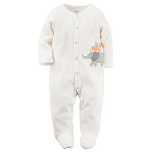 Baby Neutral Carter's Elephant Terry Sleep & Play