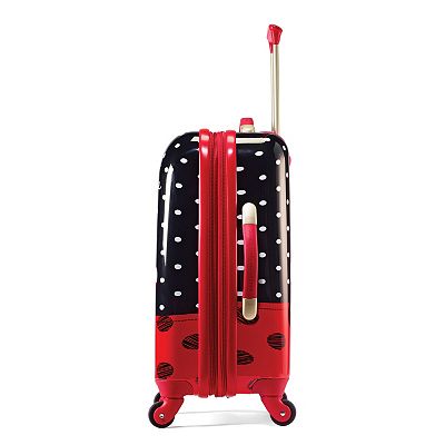 Disney's Minnie Mouse Red Bow Hardside Spinner Luggage by American