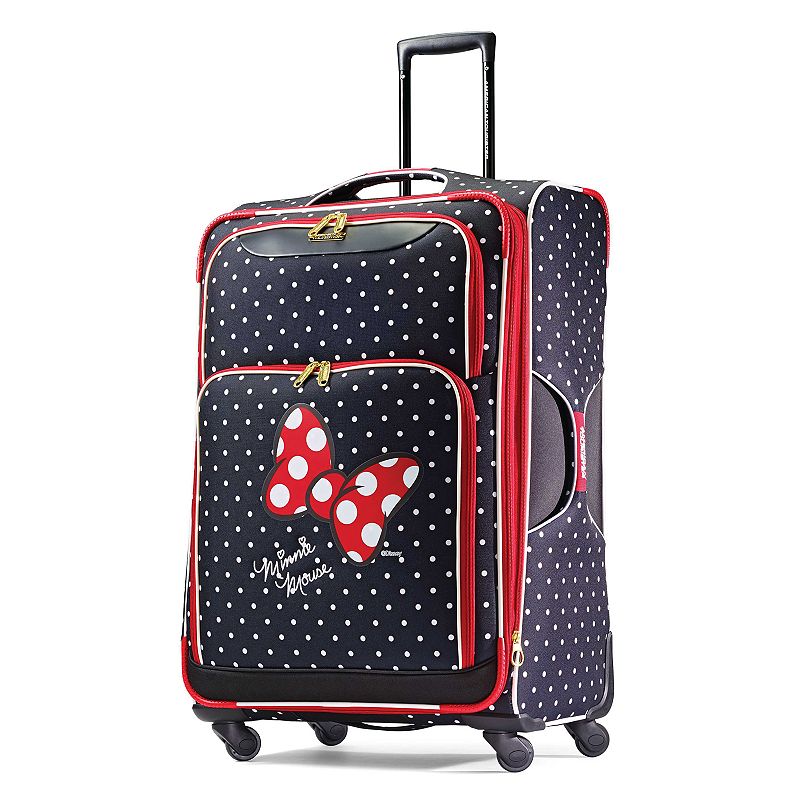 Disneys Minnie Mouse Red Bow & Faces Spinner Luggage by American Tourister