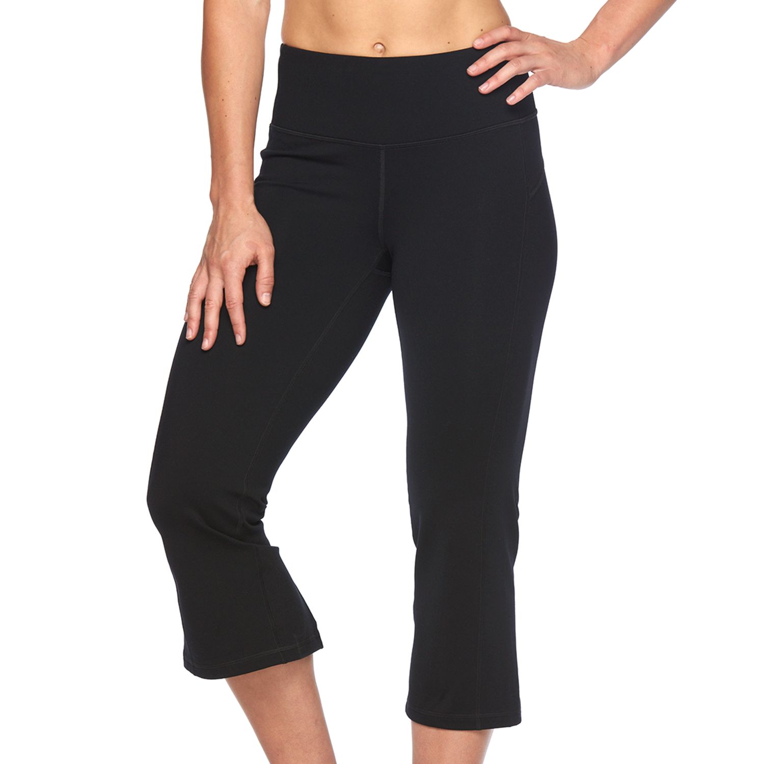 flare capri leggings