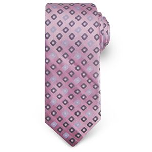 Big & Tall Haggar Extra-Long Geometric Neat Microfiber Tie