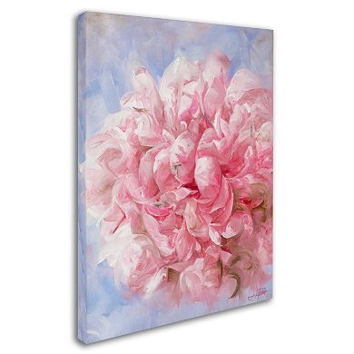 Trademark Fine Art Pink Peonie I Canvas Wall Art