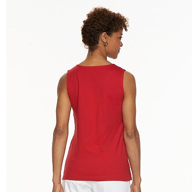 Women's Croft & Barrow® Eyelet Scoopneck Tank