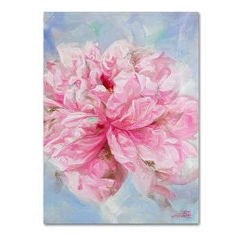 Trademark Fine Art Pink Peonie II Canvas Wall Art