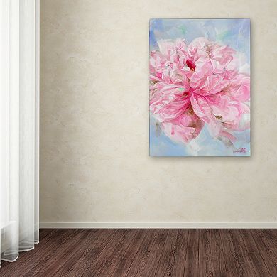 Trademark Fine Art Pink Peonie II Canvas Wall Art