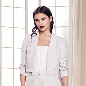 LC Lauren Conrad Runway Collection Embellished Crop Blazer - Women's