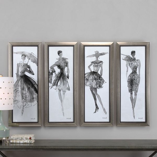 Fashion Sketchbook Wall Art (Set of 4)