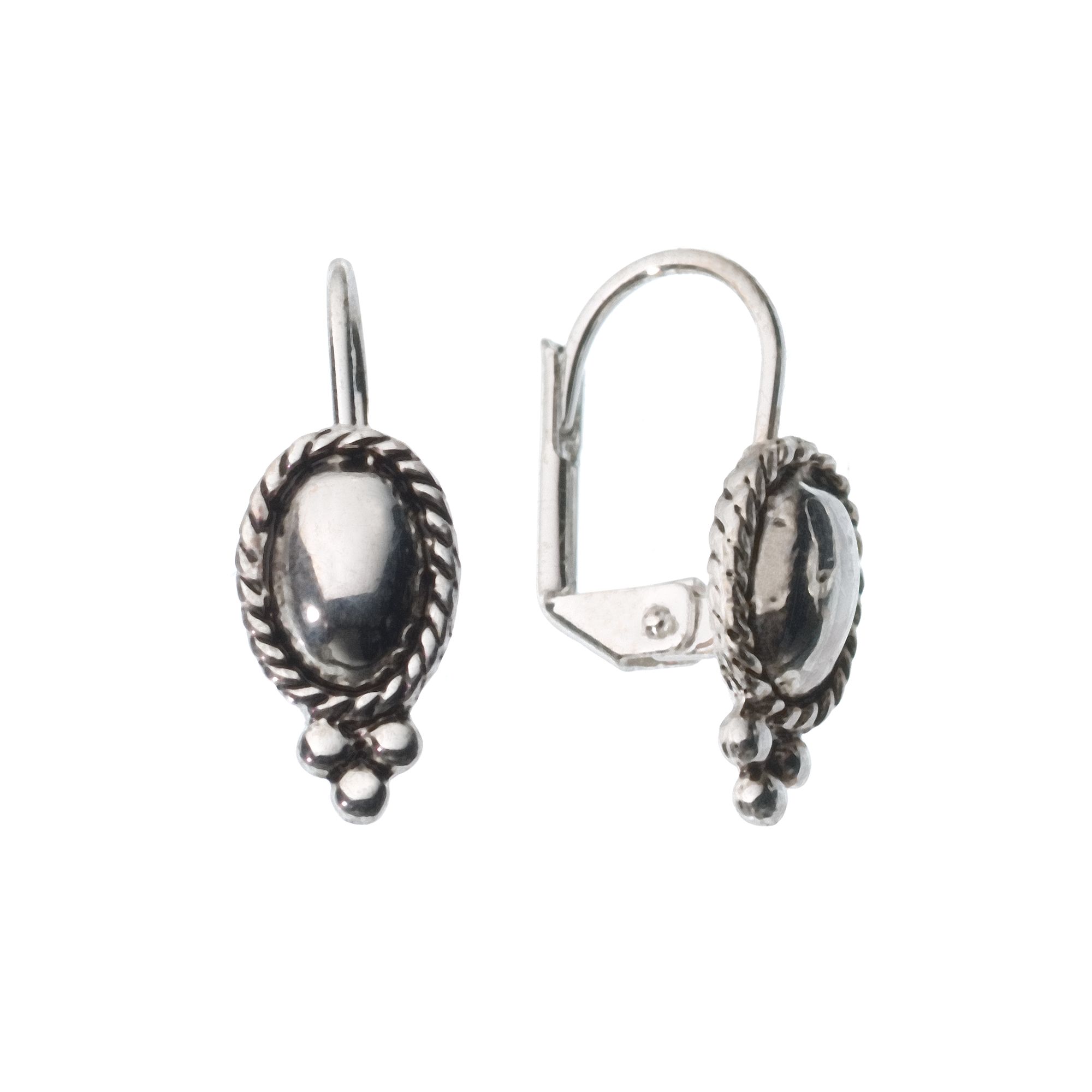 Napier® Silver-Tone Oval Beaded Drop Earrings, Womens