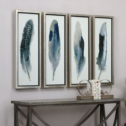 Feathered Beauty Framed Wall Art 4-piece Set