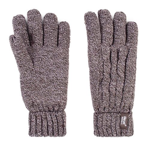 Women's Heat Holders Thermal Cable-Knit Gloves