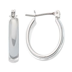 Silver-Tone Details about   Napier Womens Clickit Hoop Earrings 