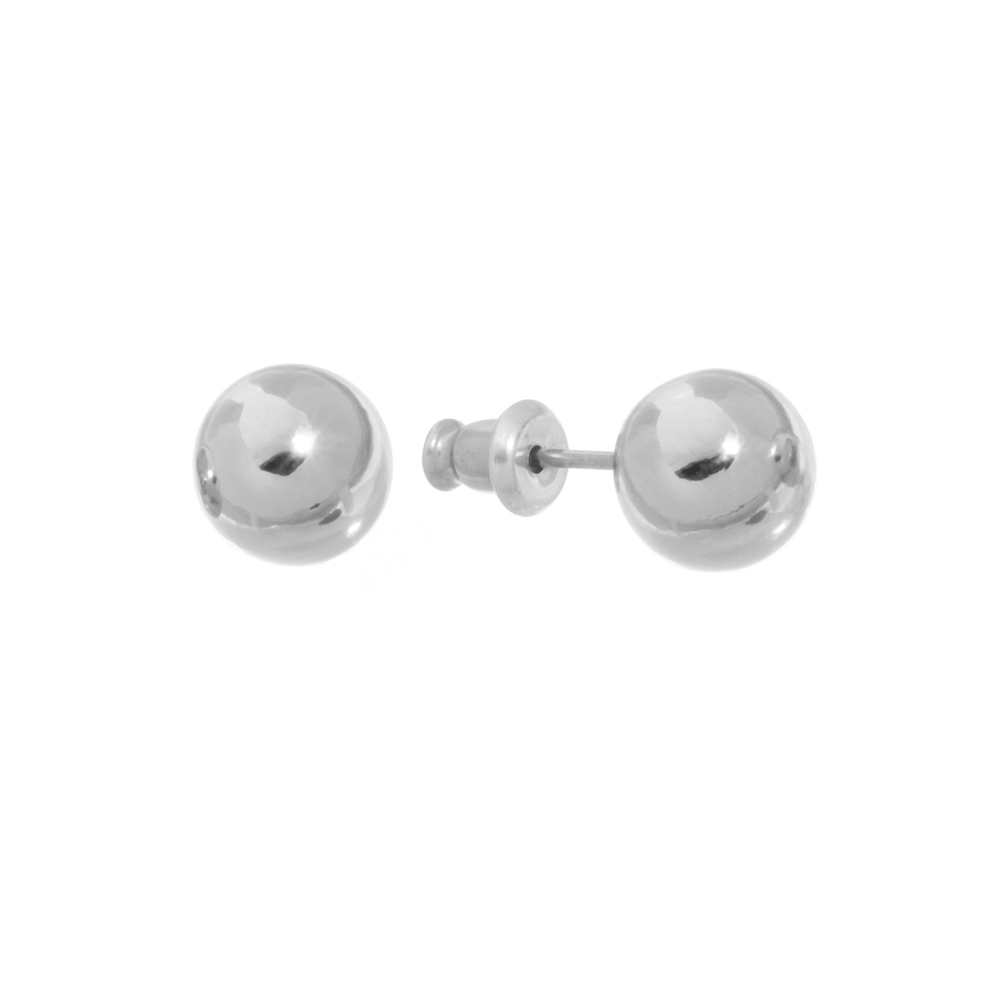 Napier® Polished Metallic Stud Earrings, Womens, Silver