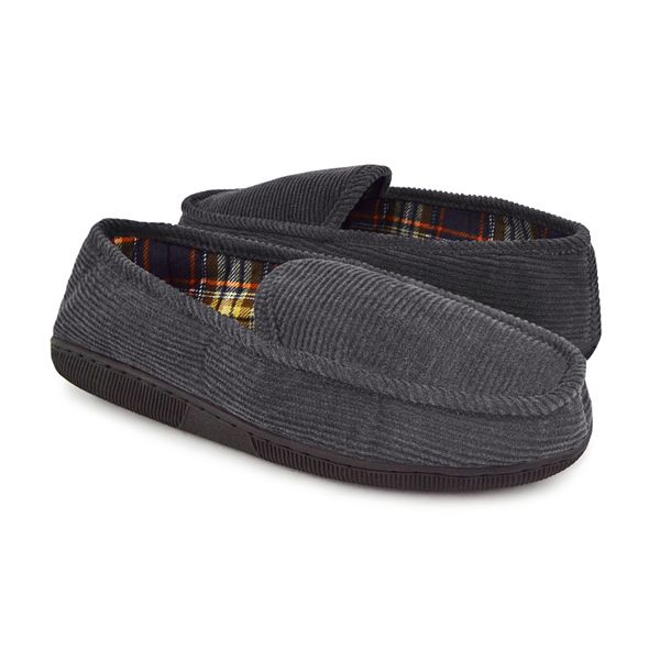 MUK LUKS Men's Corduroy Moccasin Slippers