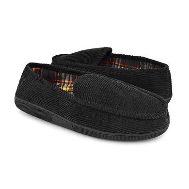 MUK LUKS Corduroy Men's Moccasin Slippers