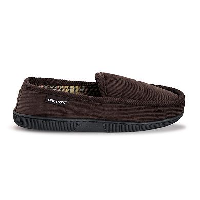 MUK LUKS Corduroy Men's Moccasin Slippers