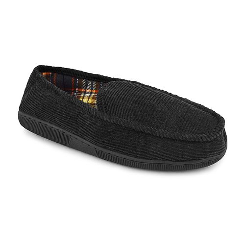 MUK LUKS Men's Corduroy Moccasin Slippers