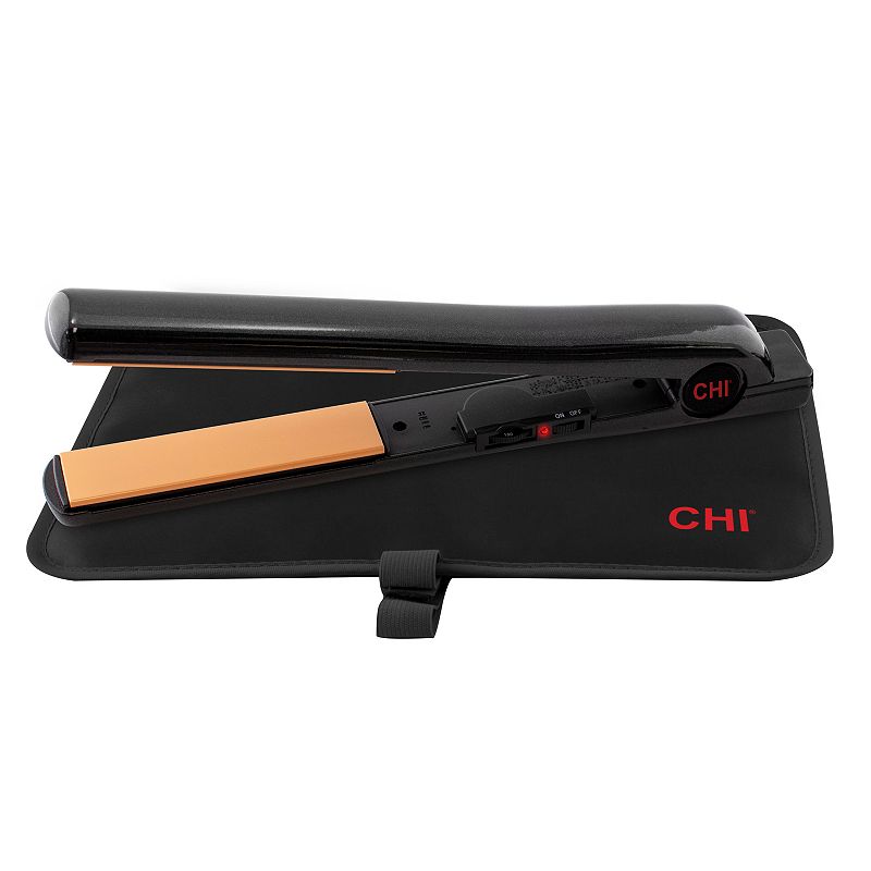 CHI Air 1-in. Tourmaline Extended Plate Ceramic Flat Iron, Size: 1, Blac