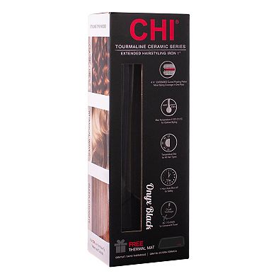 CHI Air 1-in. Tourmaline Extended Plate Ceramic Flat Iron